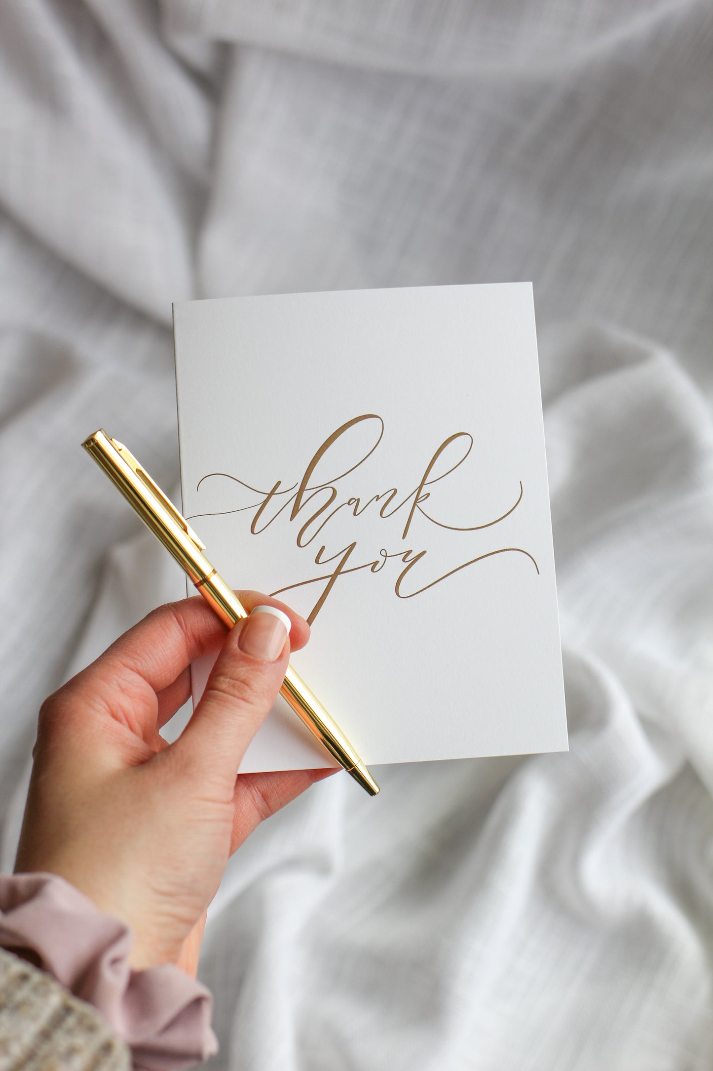 Elegant “thank you” notecards