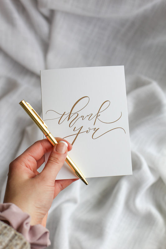 Elegant “thank you” notecards