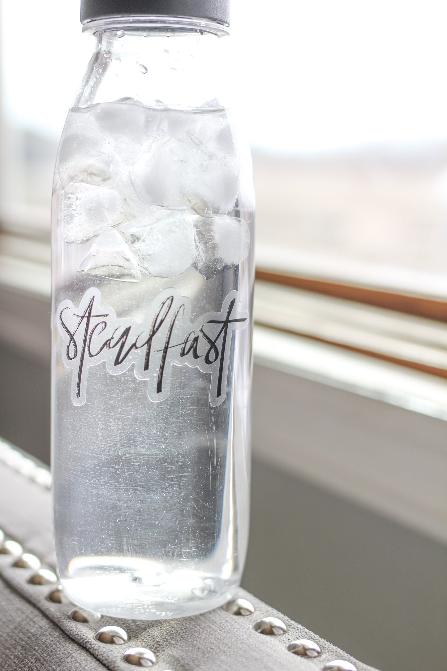 “Steadfast” clear sticker