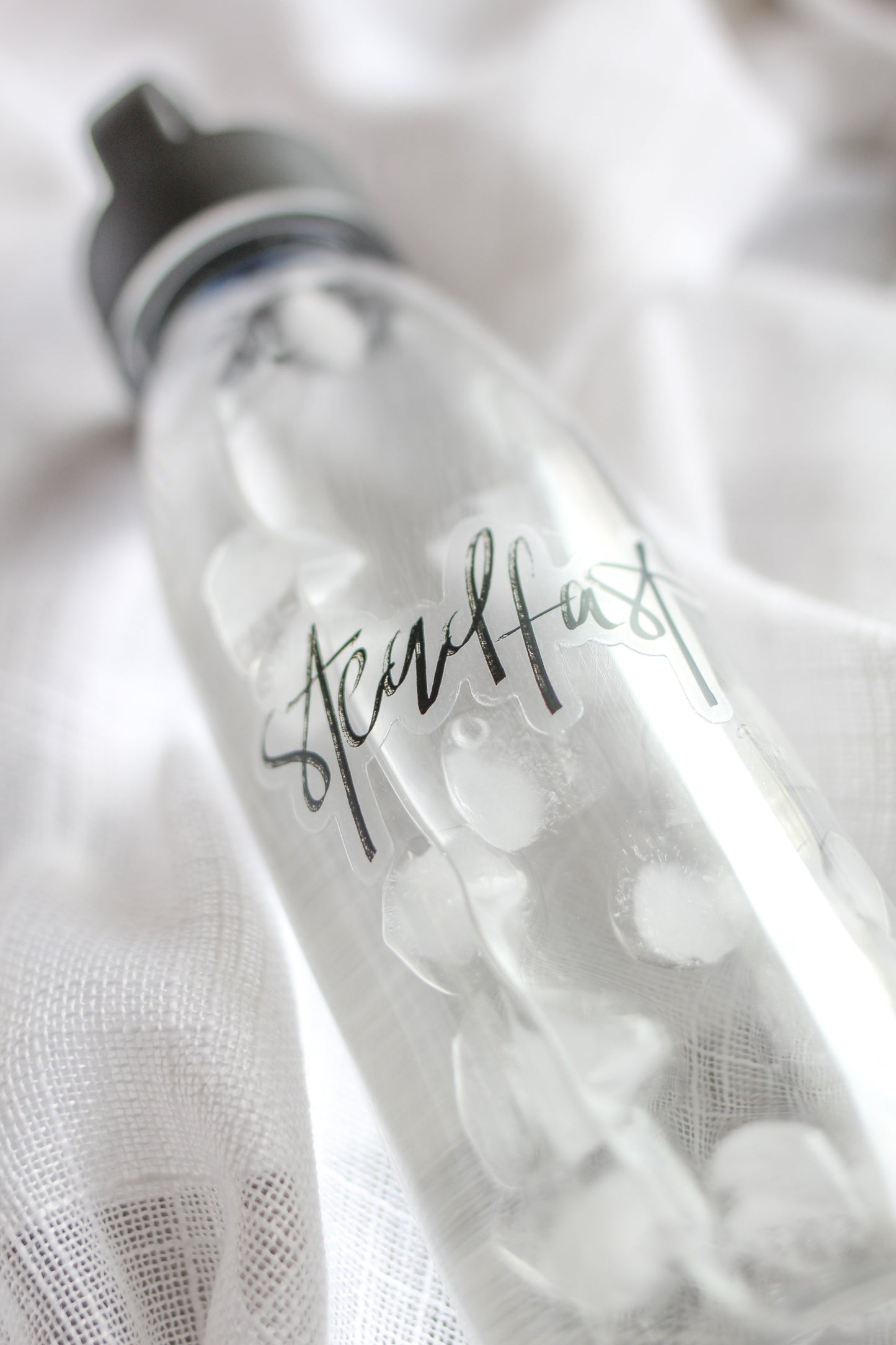 “Steadfast” clear sticker