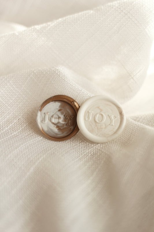 Marbled Gold + White Wax Seals