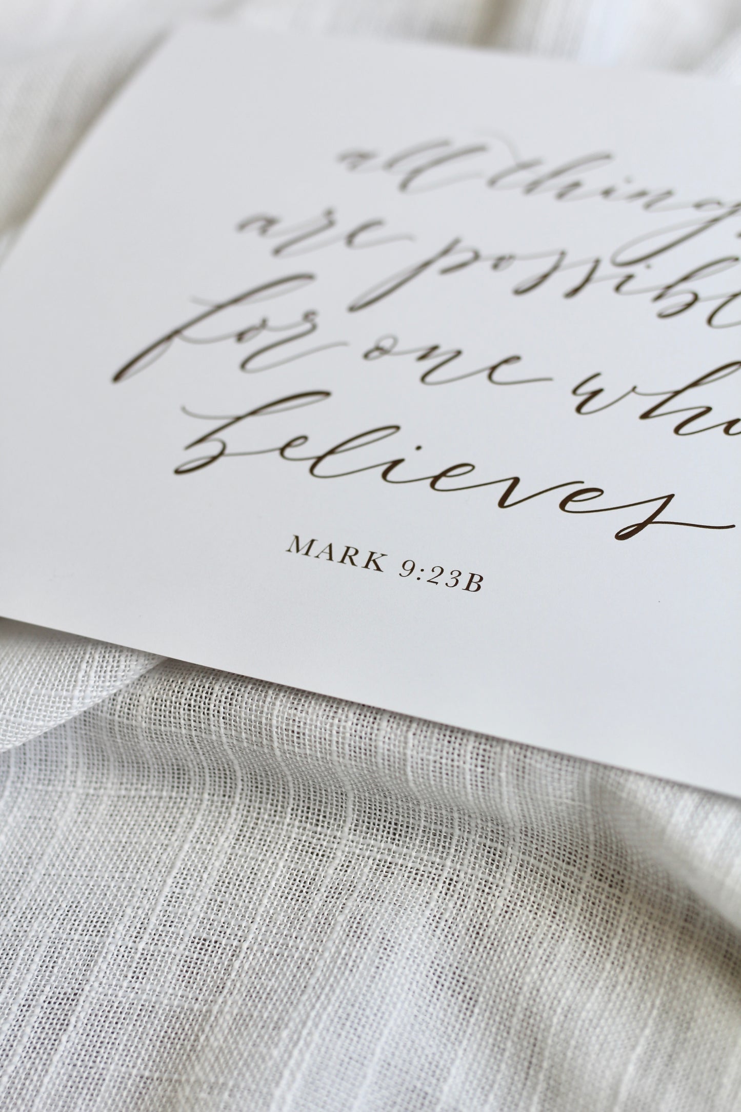 Mark 9:23 print