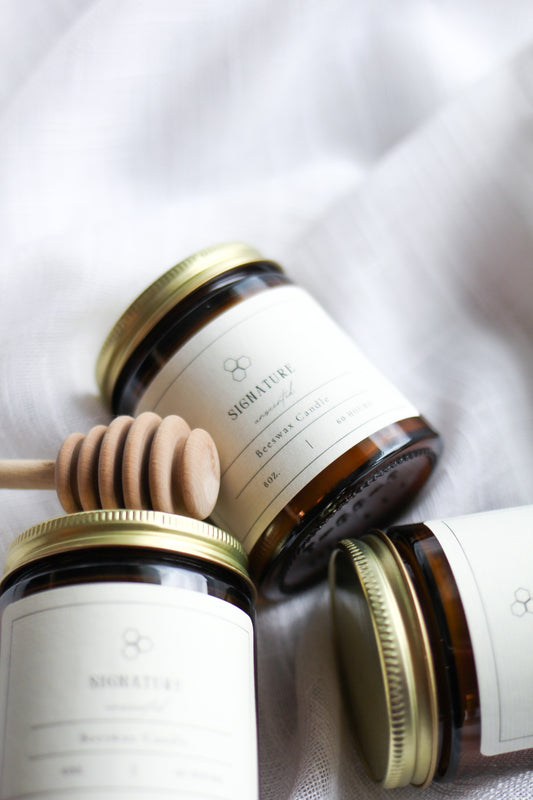 beeswax candle | signature unscented