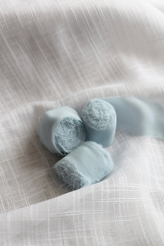 chiffon ribbon | Cinderella blue