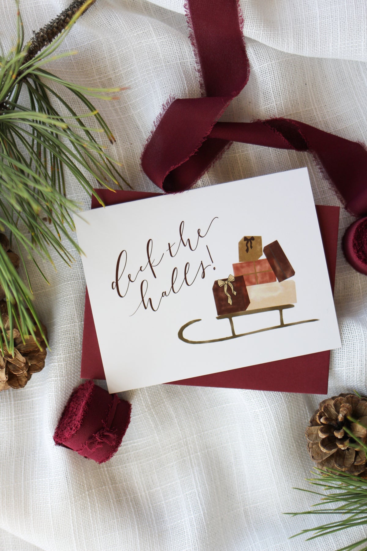 "deck the halls" | festive Christmas cards
