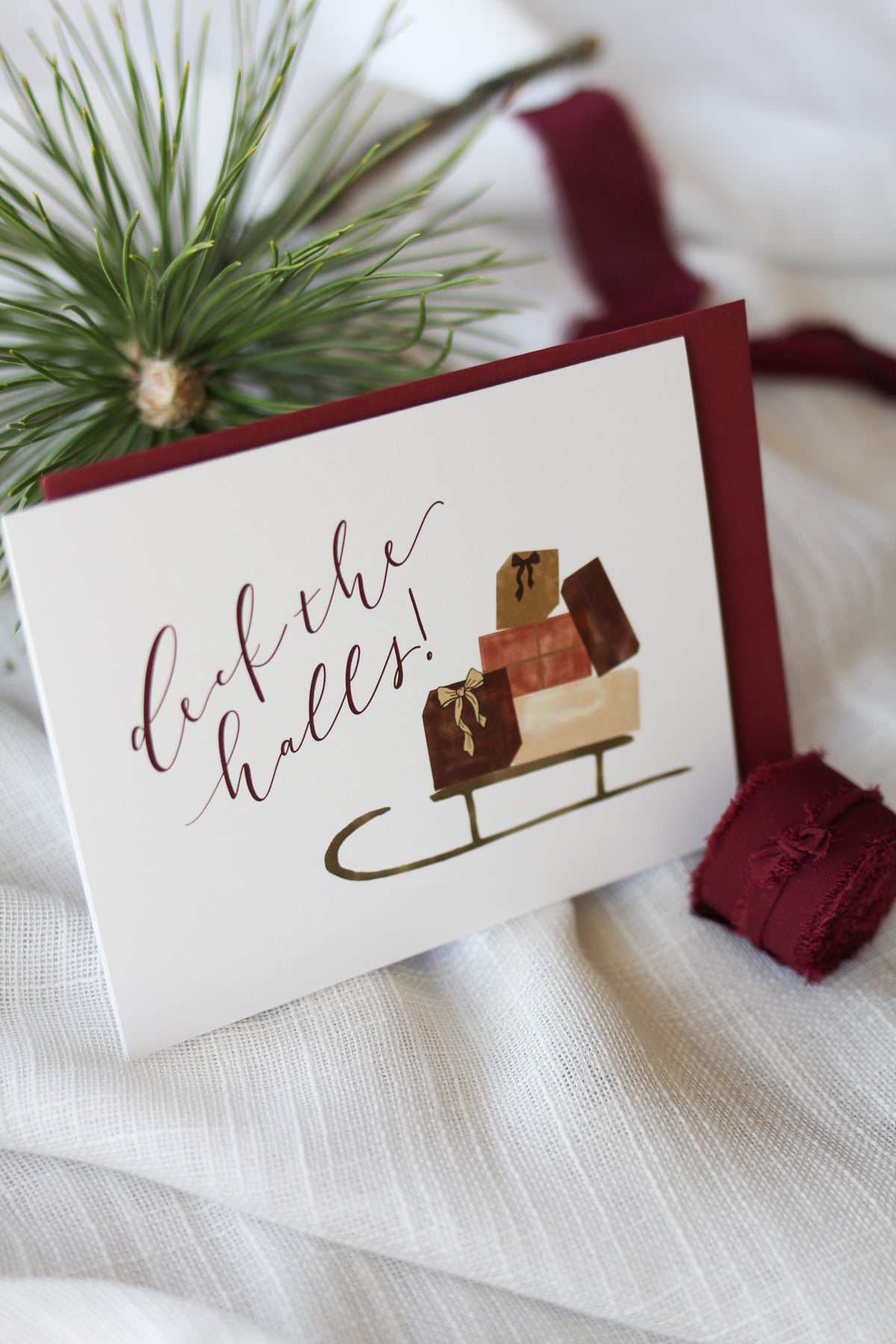 "deck the halls" | festive Christmas cards
