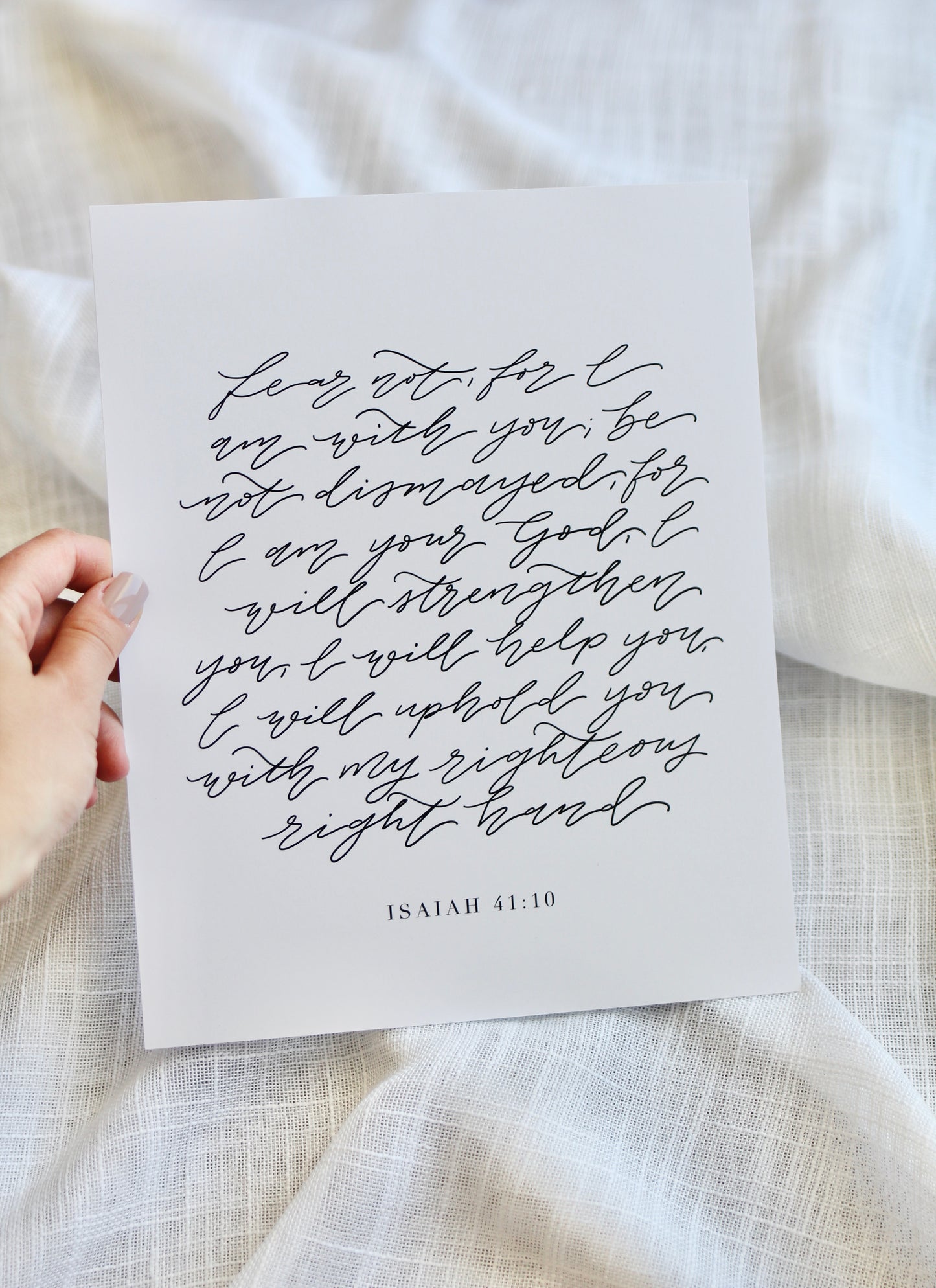 Isaiah 41:10  |  8x10" print