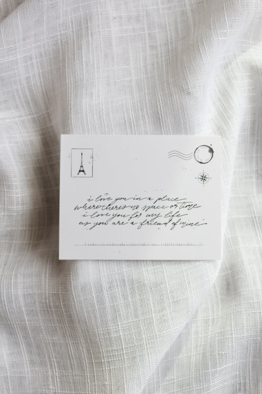 "French Cafe" Valentine Card