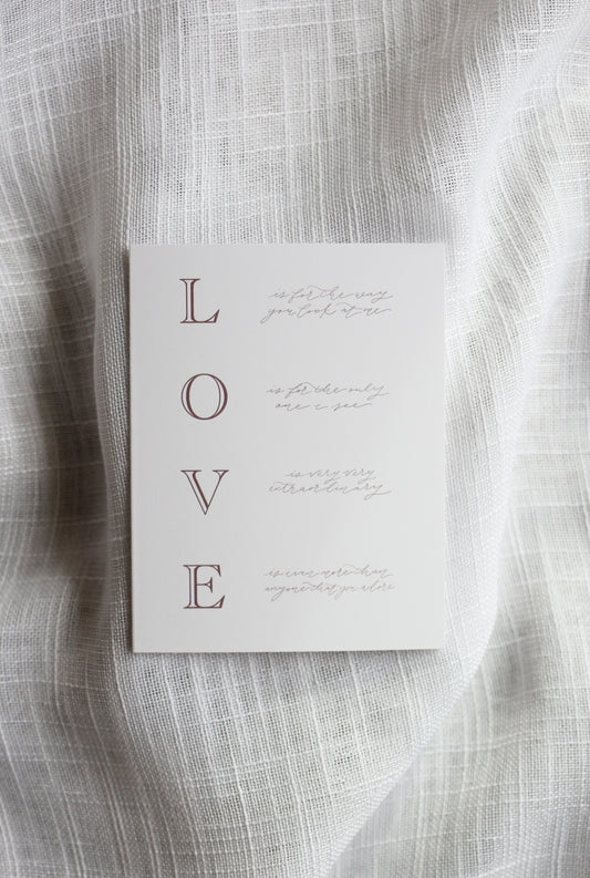 L. O. V. E. Blush Valentine