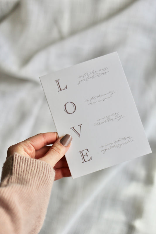 L. O. V. E. Blush Valentine