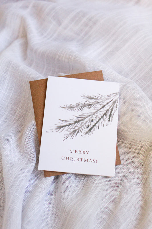 "Merry Christmas"  |  Earthy Christmas Cards