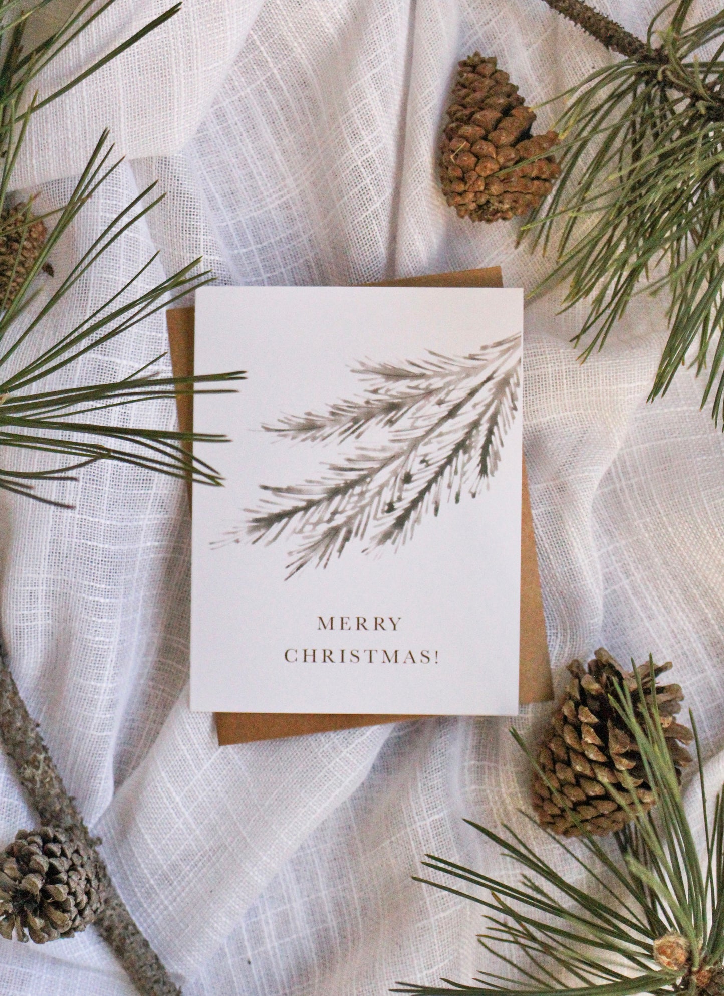 "Merry Christmas"  |  Earthy Christmas Cards