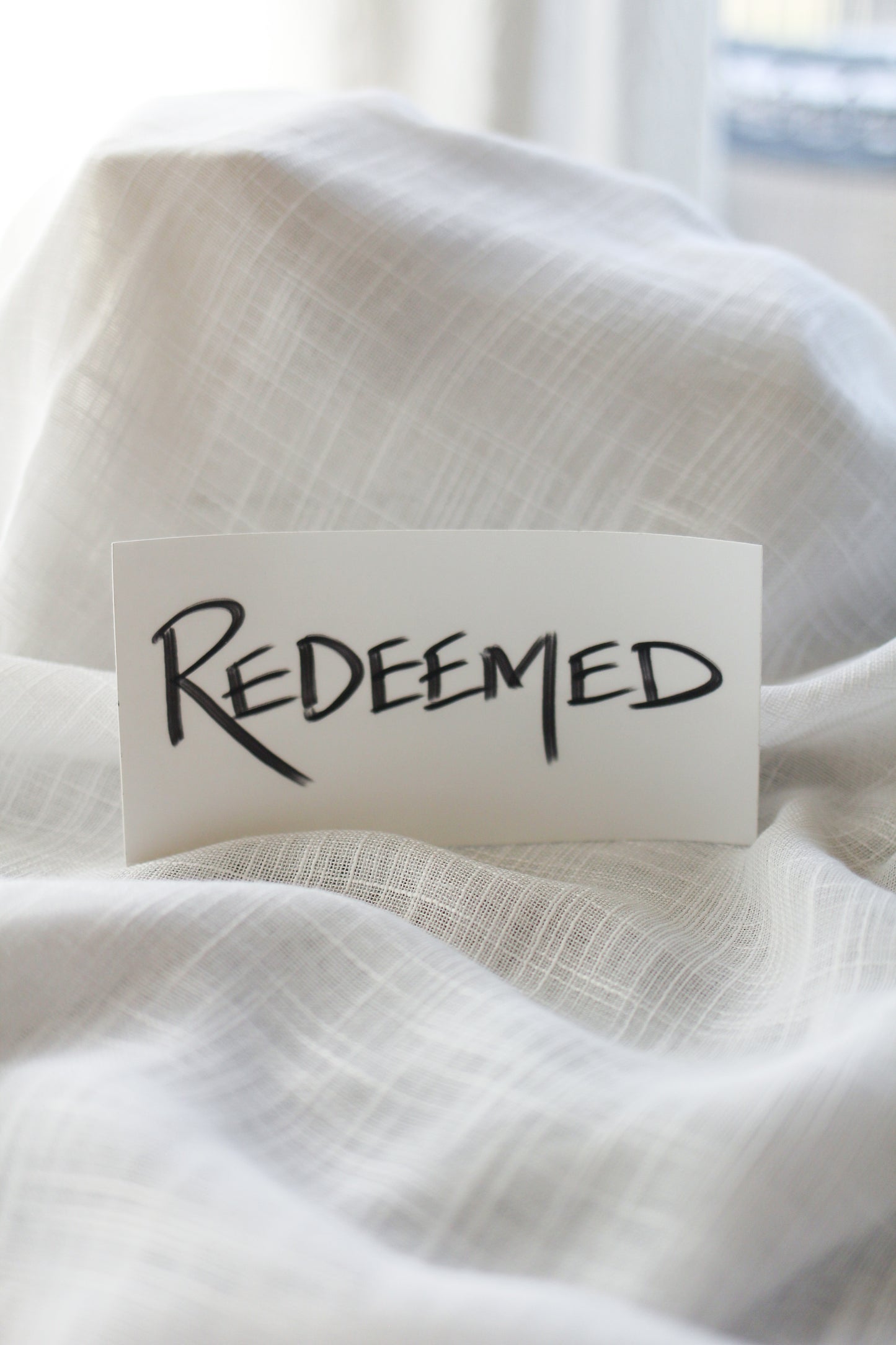 redeemed | bumper sticker