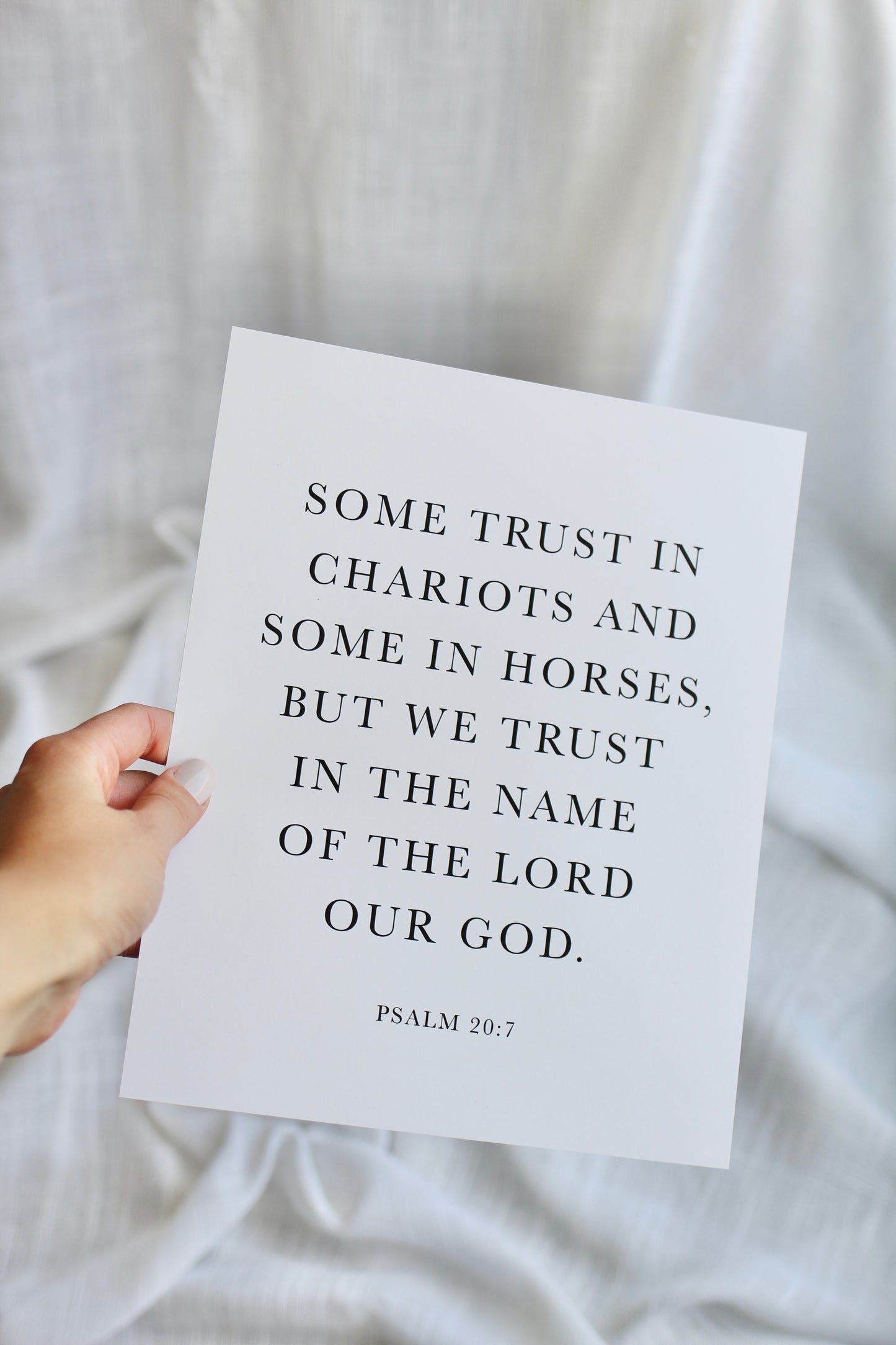 Psalm 20:7  |  print
