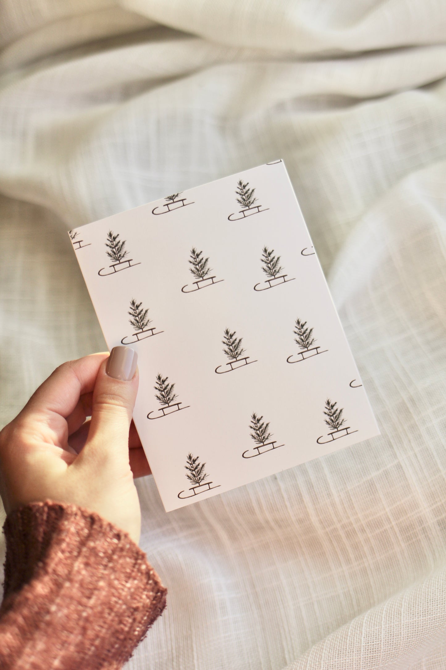 Cozy Christmas Tree Notecards