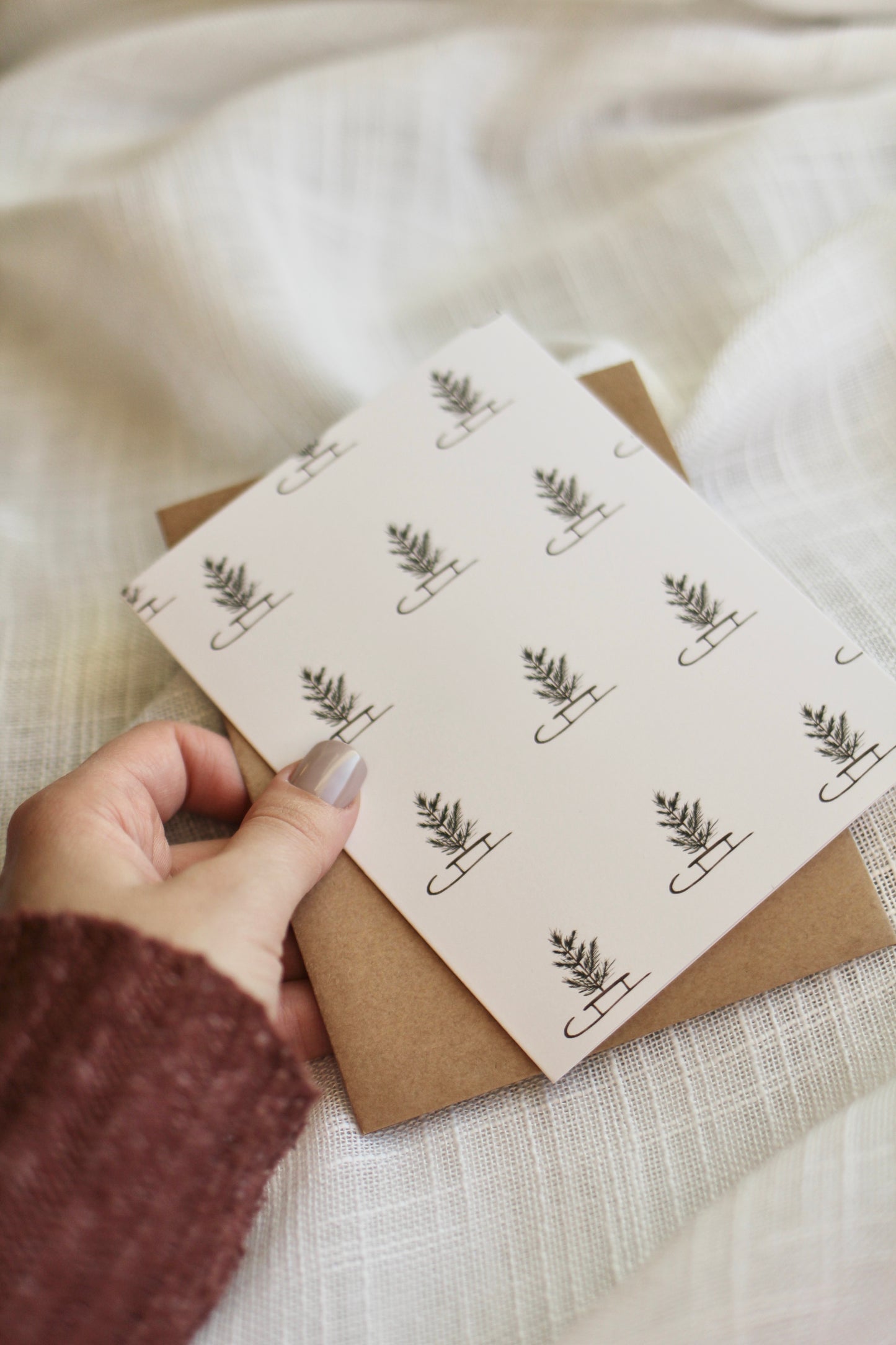 Cozy Christmas Tree Notecards