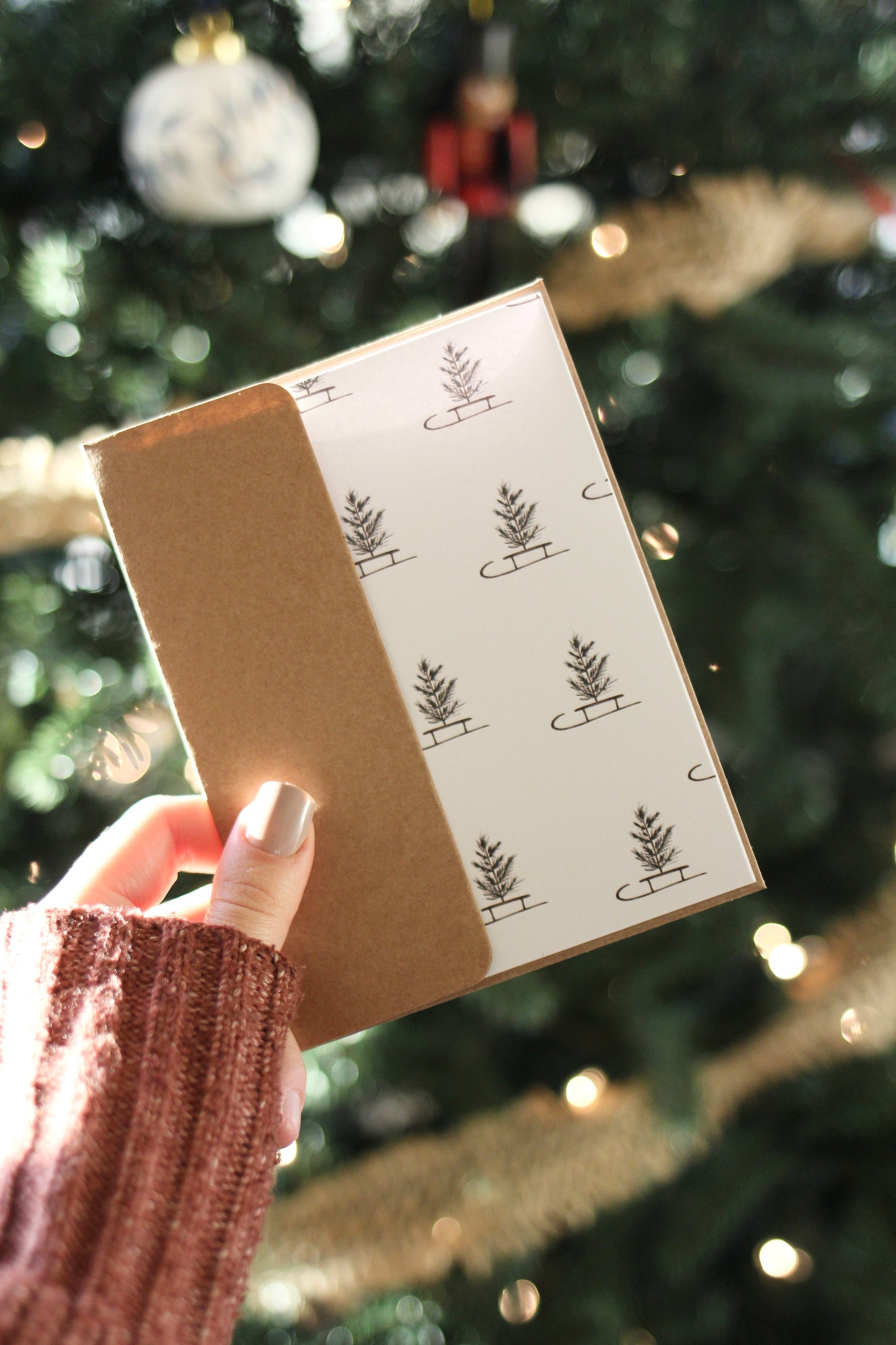 Cozy Christmas Tree Notecards