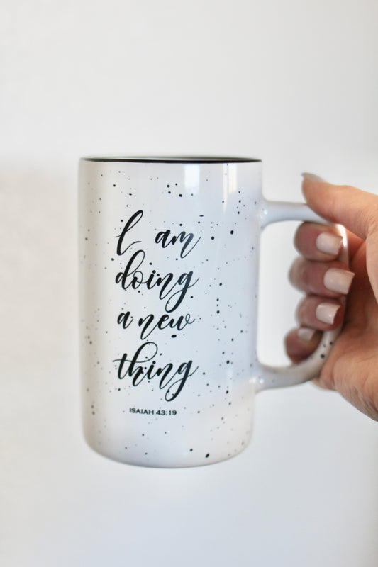 Isaiah 43:19 Tall Camper Mug
