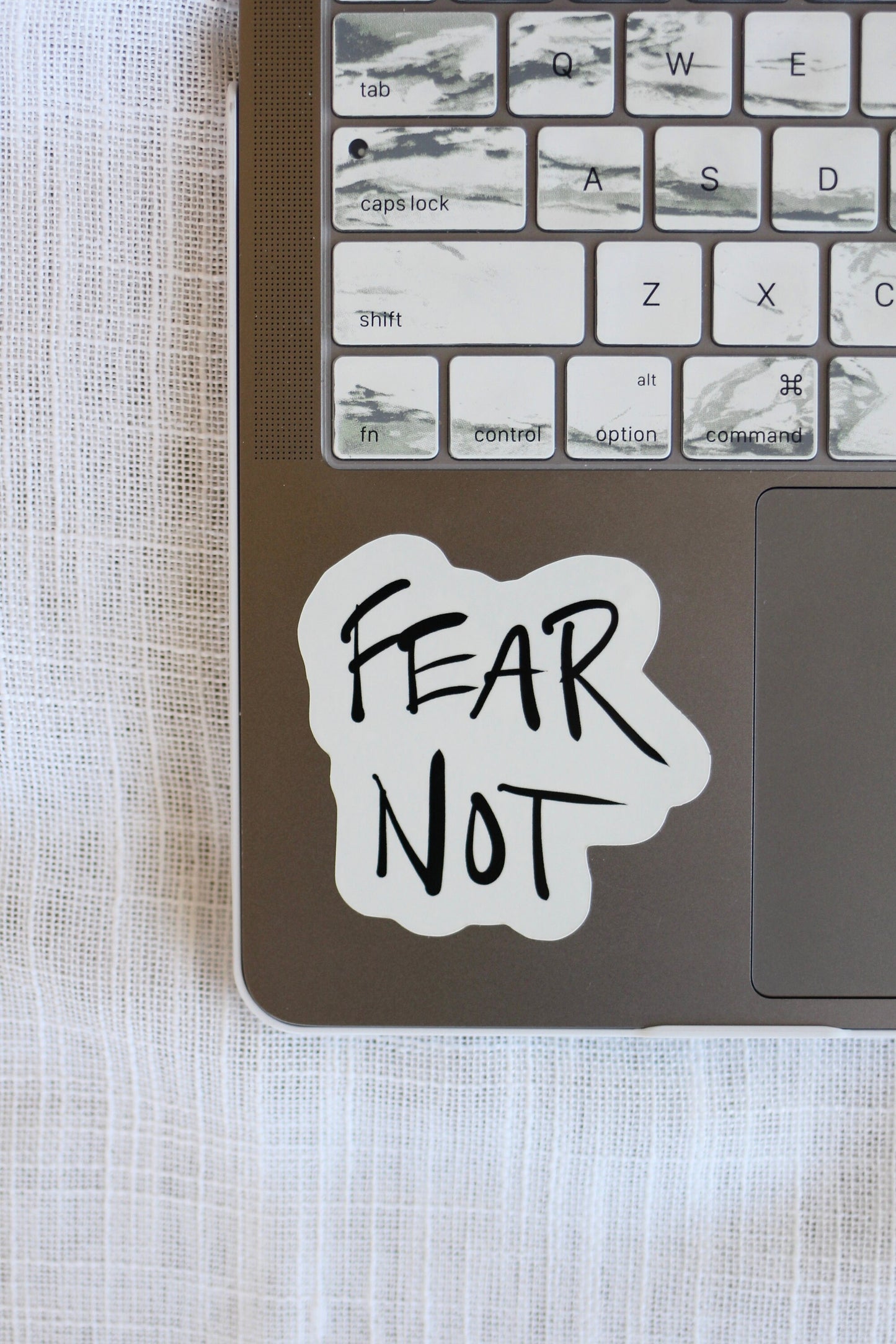 Hand Lettered Vinyl Stickers | "fear not "