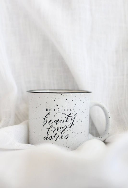 "Beauty from Ashes" Camper Mug