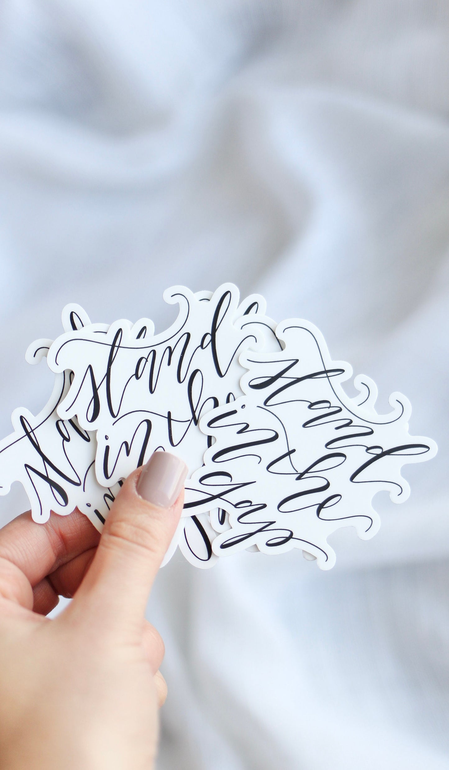 Lettered Die Cut Stickers | "stand in the gap" | Scripture lettering | Prayer + intercession