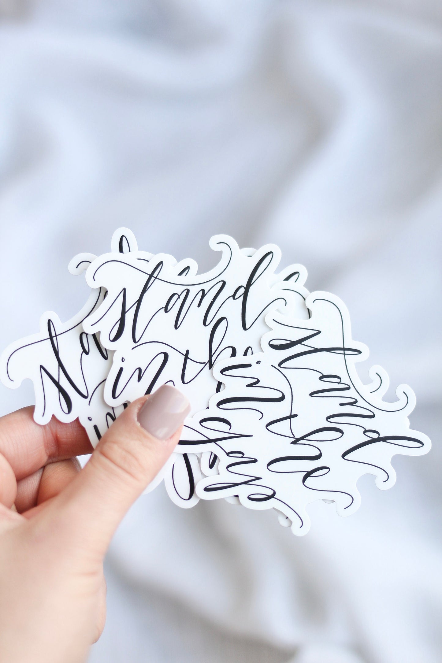 Lettered Die Cut Stickers | "stand in the gap" | Scripture lettering | Prayer + intercession