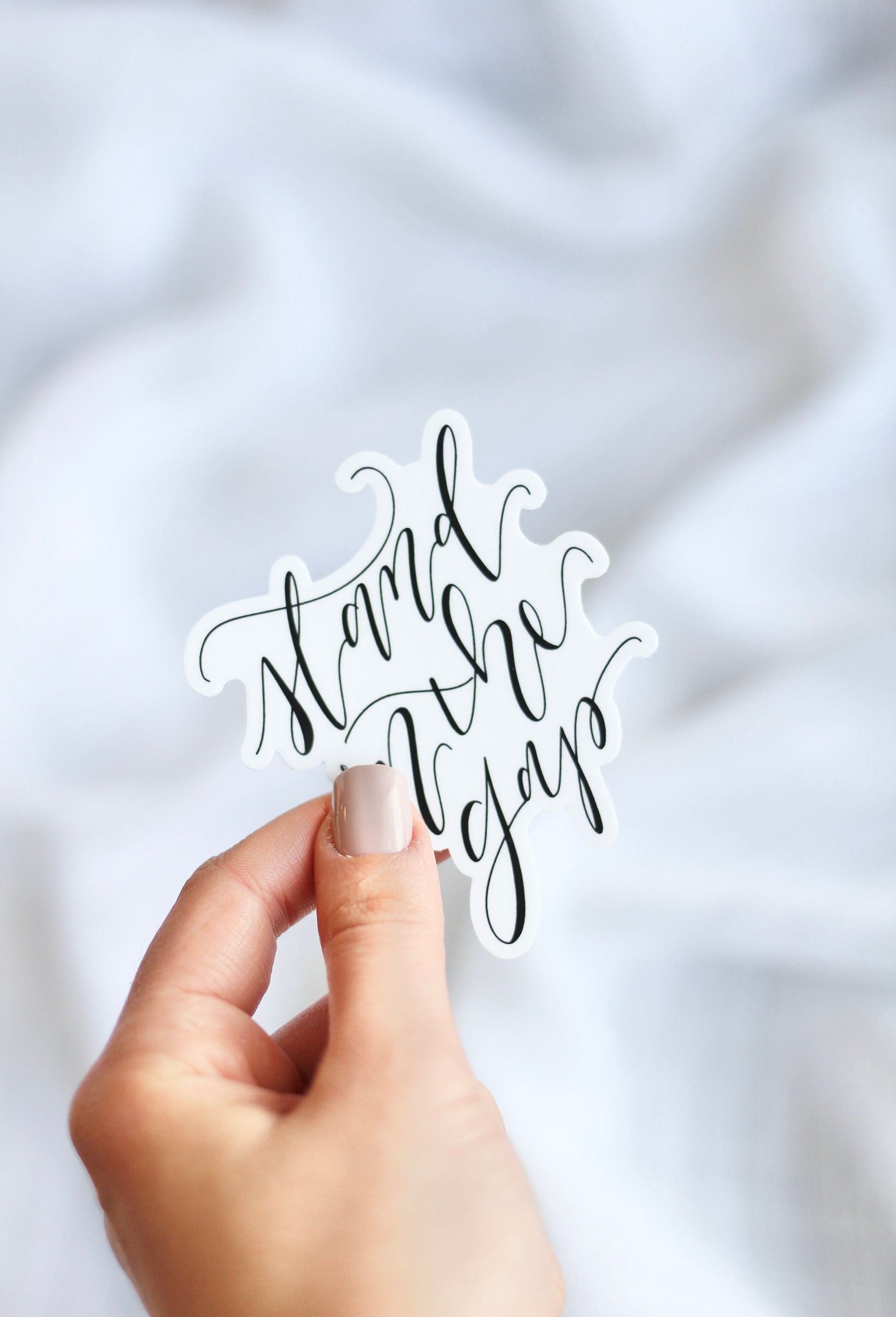 Lettered Die Cut Stickers, stand in the gap