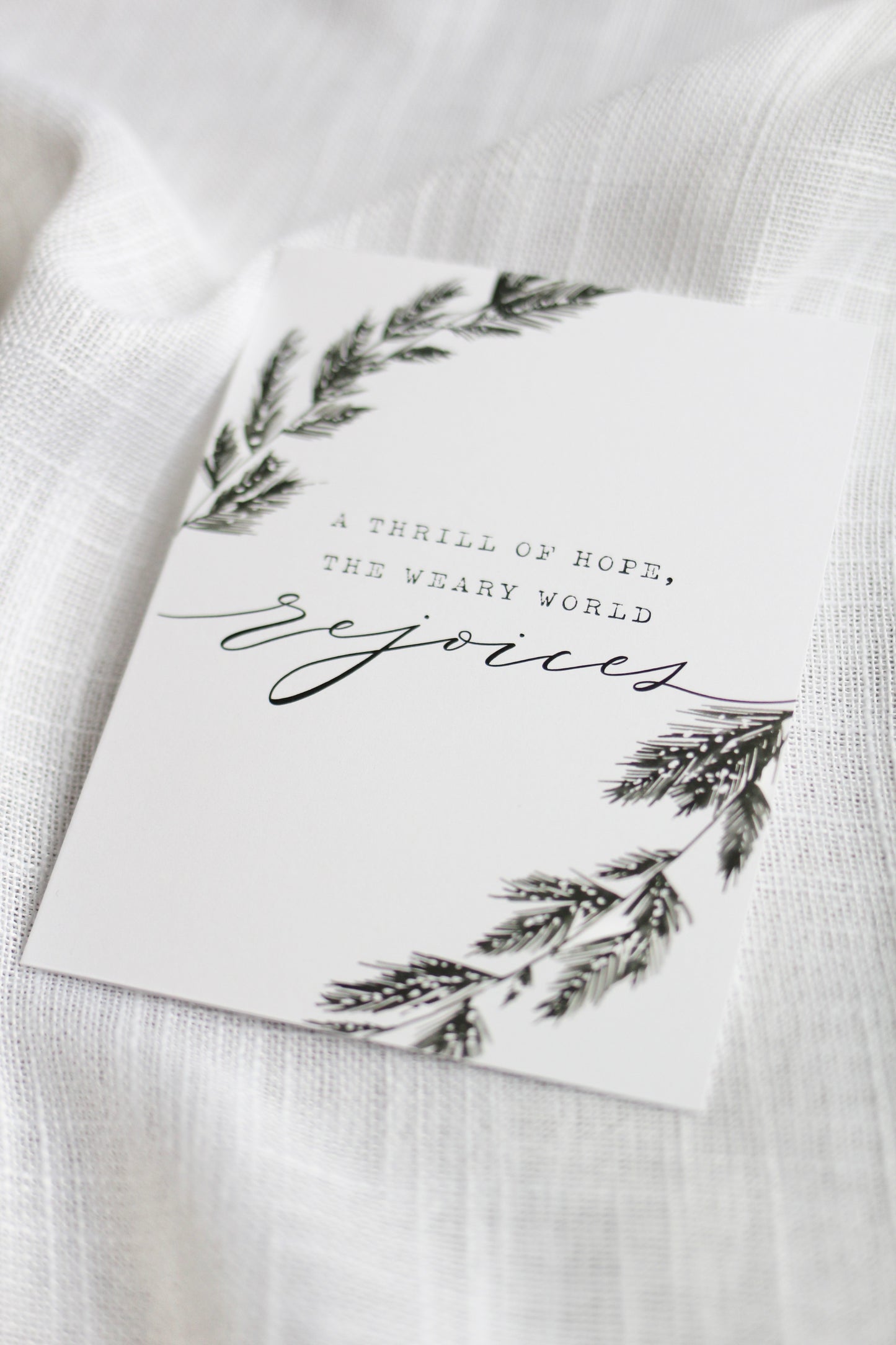 "a thrill of hope..."  |  Elegant Christmas Cards