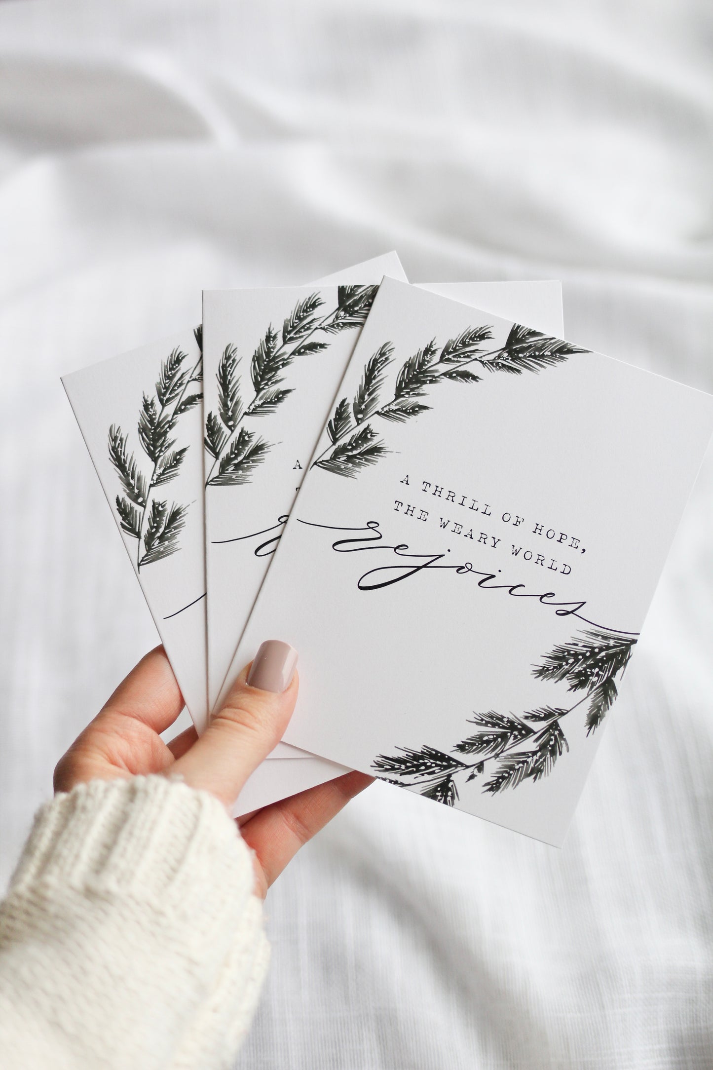 "a thrill of hope..."  |  Elegant Christmas Cards