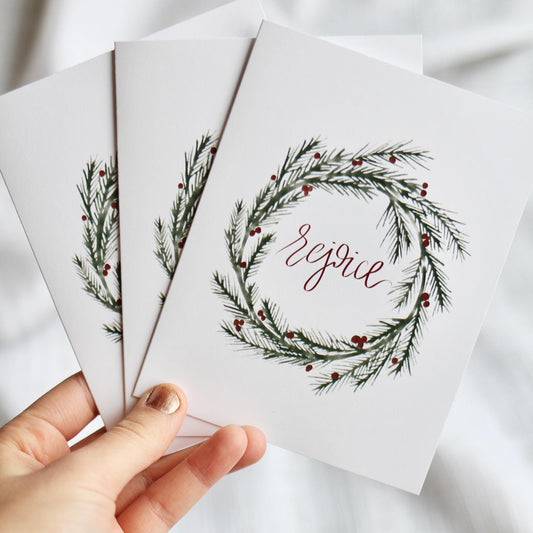 Elegant Christmas Cards | "rejoice"
