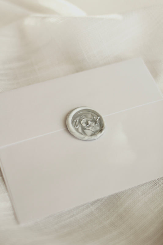 Marbled Silver + White Wax Seals